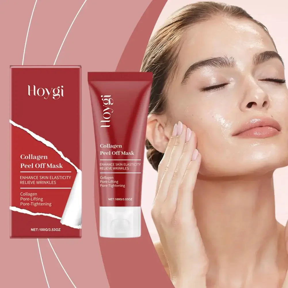 Collagen Peel-Off Facial Mask – Deep Cleansing, Hydrating & Moisturizing Korean Skincare Cream 75ml/100g