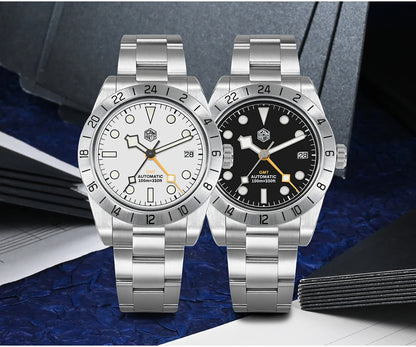 San Martin 39mm NH34 BB GMT Automatic Mechanical Sport Watch — Sapphire Luminous Waterproof 100m for Men Relogio SN0054