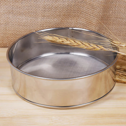 Fine Mesh Kitchen Sieve - Flour, Tea, Pasta & Rice Strainer for Baking and Cooking