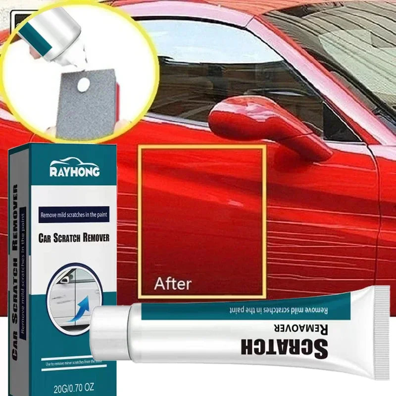 Car Scratch Remover & Paint Care Tool — Auto Swirl Scratch Repair Polishing Compound with Anti-Scratch Wax