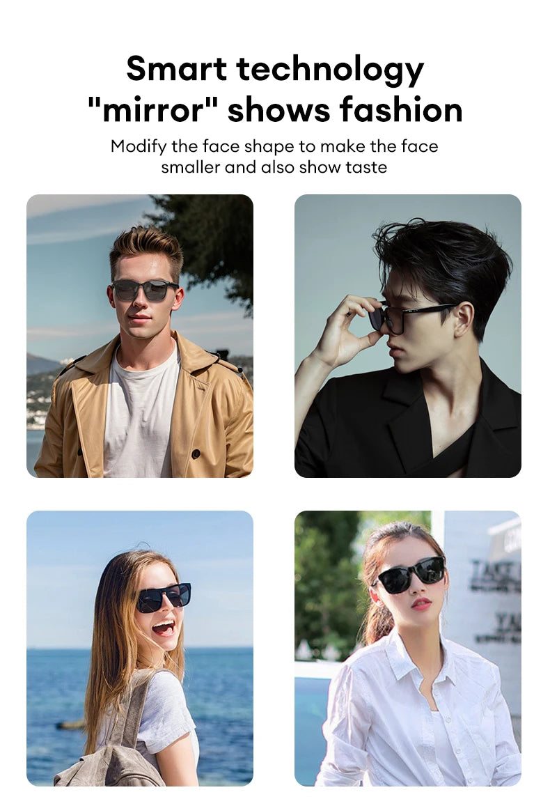 Choice HYUNDAI C8 Bluetooth 5.4 Glasses – Wireless Earphones with HD Mic, Multi-Function Keys, Driving Sunglasses (Lenovo C8 Compatible)
