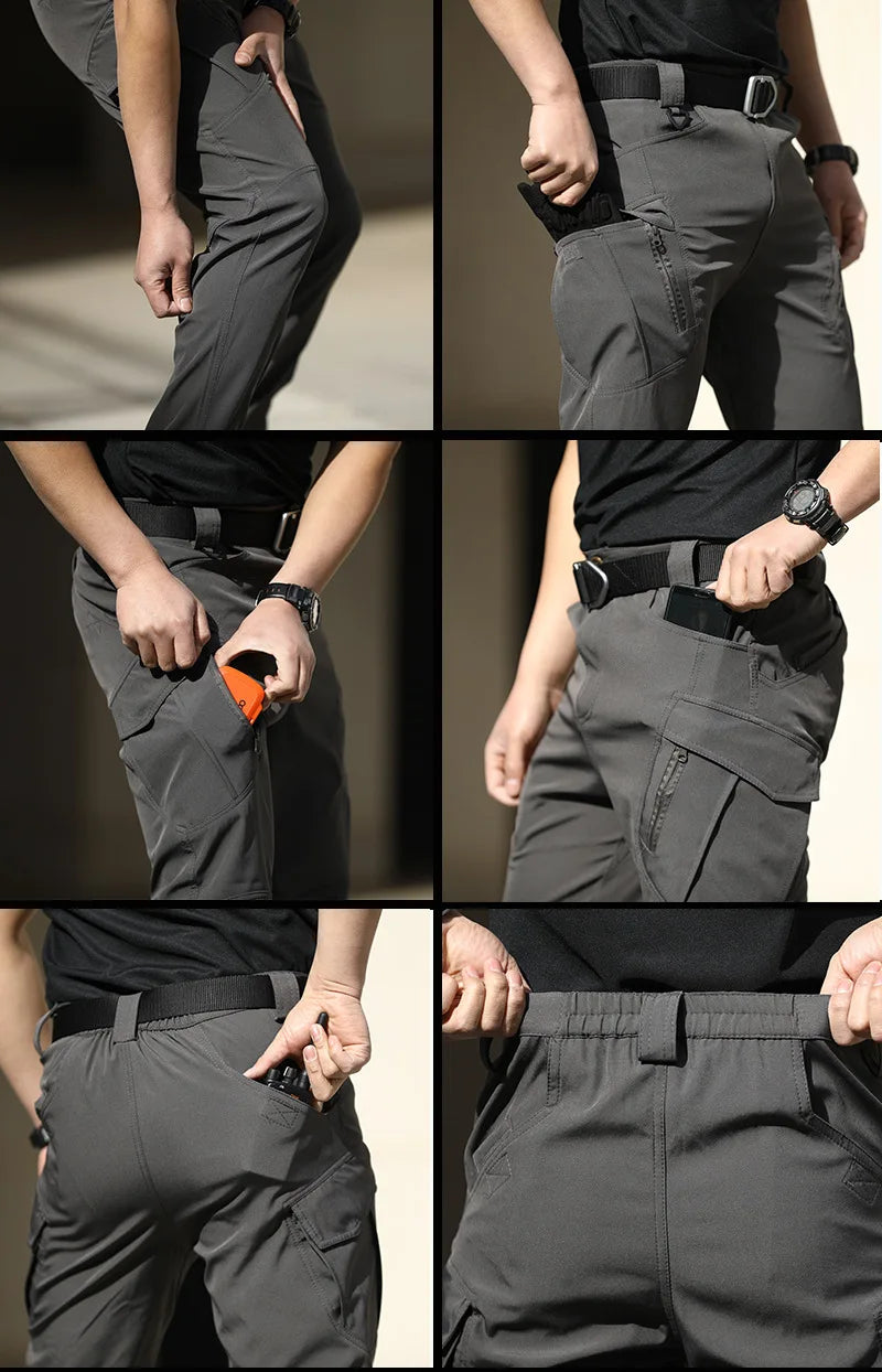 Spring-Autumn Water-Resistant Tactical Hiking Pants – Stretch Desert Camouflage Military Utility Trousers