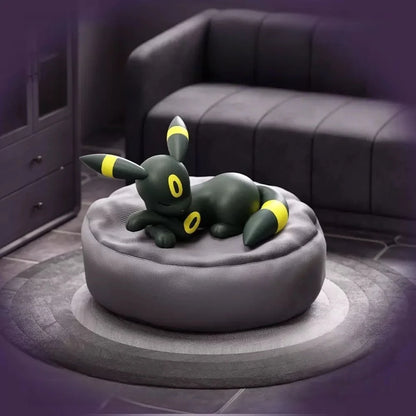 Anime Pokémon Eevee Family Sleeping Figures – Sylveon, Umbreon & Vaporeon Model Toy Gift