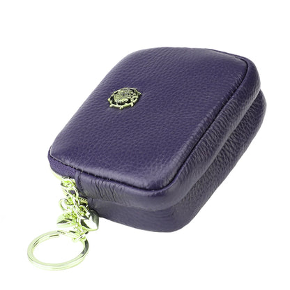Senorita Genuine Leather Women’s Coin Purse – Double Zipper Small Wallet