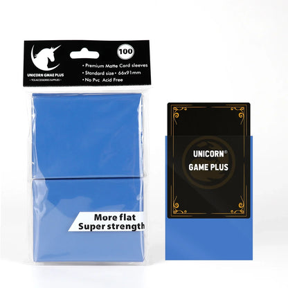 100PCS 66x91mm Matte Card Sleeves - Standard TCG Trading Card Protectors for Tarot & Board Games