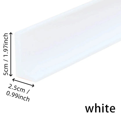Shower Threshold Water Guard - Bathroom Glass Door Bottom Seal for Wet-Dry Separation and Waterproof Edge Protection