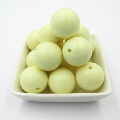 Acrylic Chunky Round Beads - 6mm to 20mm Solid Bubblegum Beads for DIY Handmade Jewelry & Craft Making