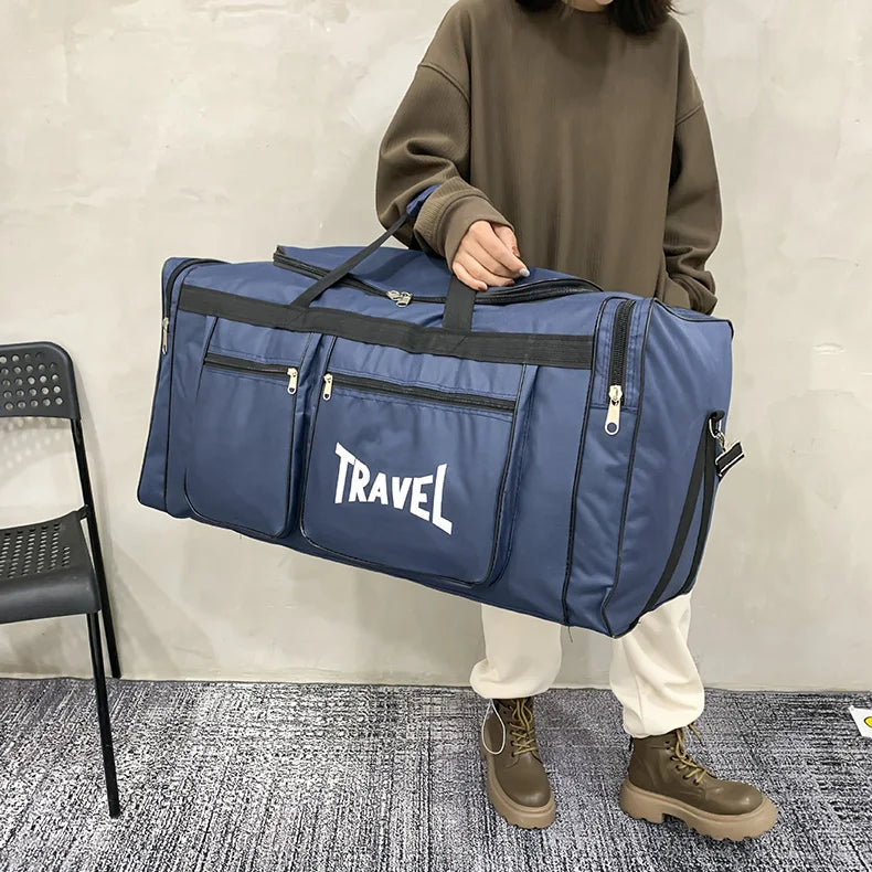 Foldable Travel Bag Y36A – Large Capacity Waterproof Business & Sports Duffel, Wear-Resistant Portable Handbag