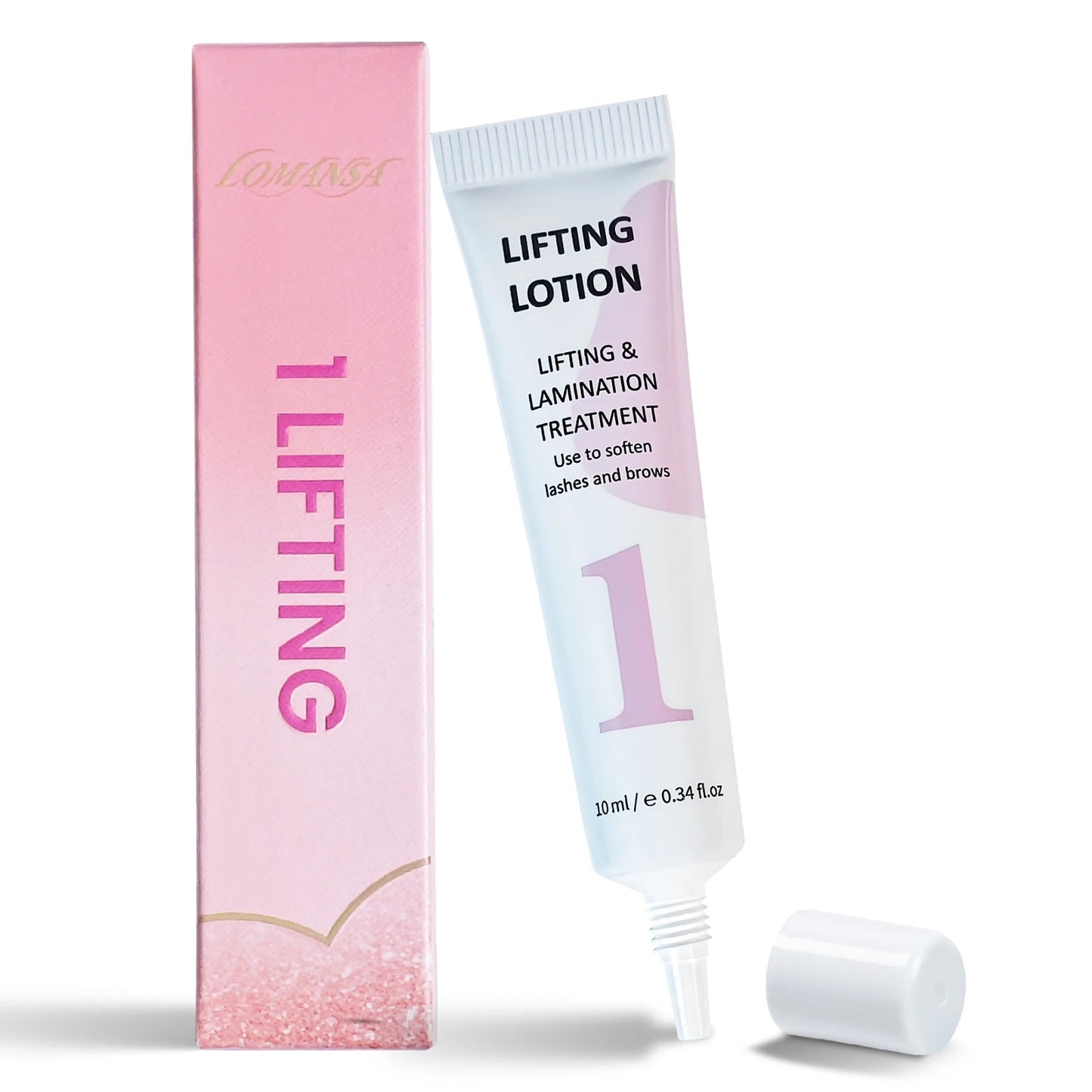 Lomansa Lash Lift Kit - Eyelash Perm & Eyebrow Lamination Set with Step 1#2#3#4 Lifting Lotion Tools