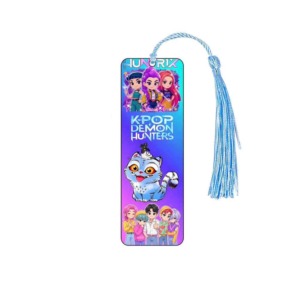 Kpop Demon Hunters Huntrix Cartoon Bookmarks – Cute Anime Stationery for Fans & Book Lovers