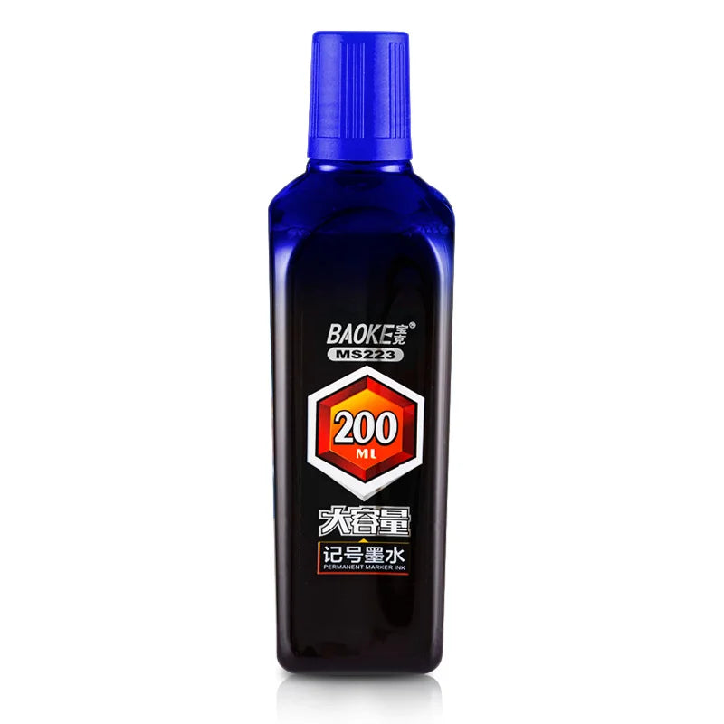 BAOKE MS223 Permanent Marker Ink – 200ml High-Capacity Refill Ink Bottle