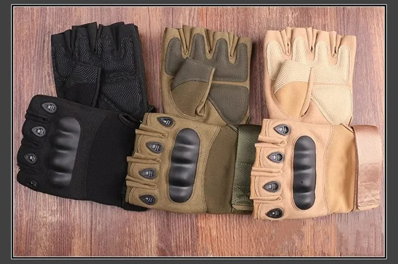 Tactical Motorcycle Gloves for Men & Women – Knuckle Protection, Full Finger Hunting, Shooting, & Cycling Bike Gloves