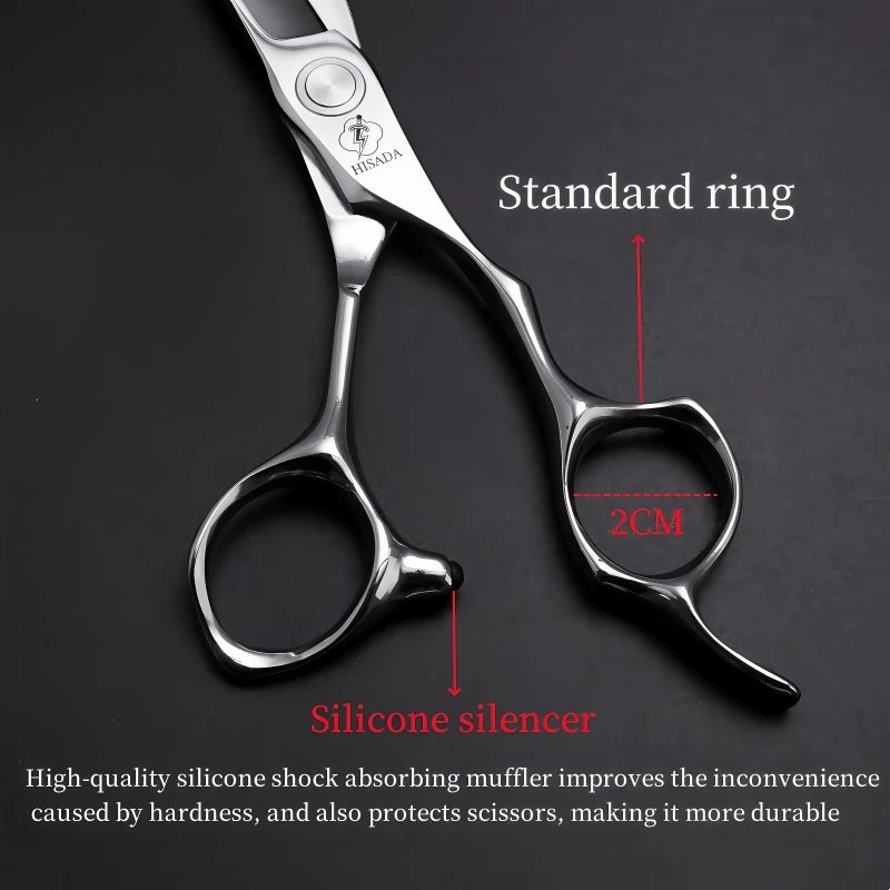 HISADA Professional Hairdressing Scissors – 6.0 Inch VG10 Barber Scissors for Salon Hair Cutting