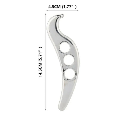 Stainless Steel Gua Sha Tool — Massage Scraping Board for Pain Relief, Myofascial Release & Physical Therapy