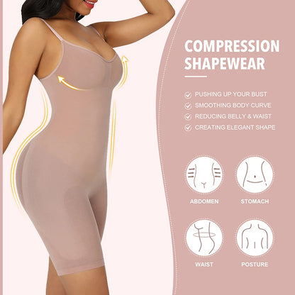 Women’s Seamless Bodysuit – Push-Up Corset Waist Trainer Butt Lifter Shapewear Tummy Control