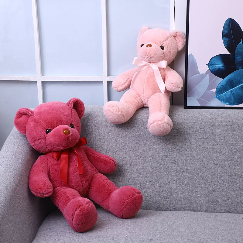 Cute Teddy Bear Plush Toy — Soft Stuffed Animal, Kawaii Cat & Baby Sleeping Plush for Kids, Girls, Home Decor & Gift