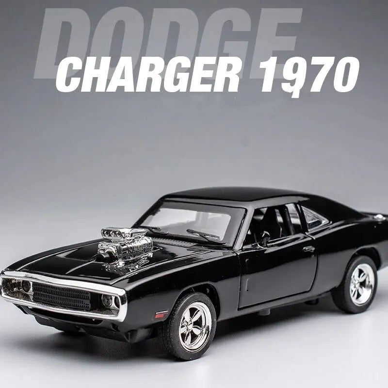1:32 1970 Charger Alloy Diecast Model Car – Pull-Back Mini Vehicle Toy for Kids & Collectors