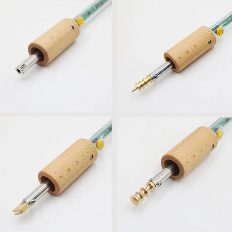 Brass Leather Edge Creaser Set – Soldering Iron Tips & Edging Tools for DIY Leather Craft Polishing & Sealing