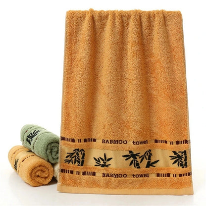 Bamboo Fiber Bath Towels - 1/4/6PCS Thick Absorbent Face & Bathroom Towel Set