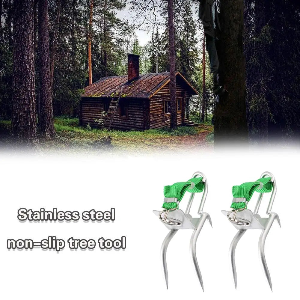 Tree Climbing Spikes – 304 Steel Climbing Shoes for Hunting, Observation, and Fruit Picking, Easy to Use