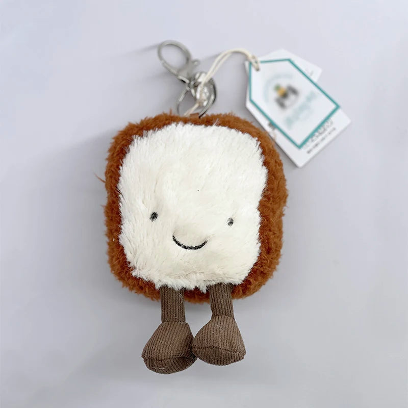 Cute Golf Ball Plush Keychain - Grape Jellyfish Hippo Elephant Bag Charm Mini Plush Toy Collection