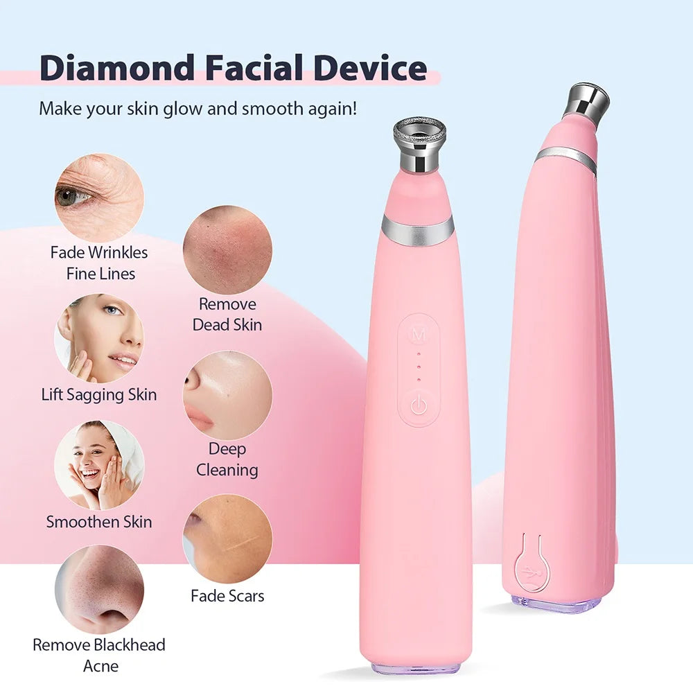 Professional Diamond Microdermabrasion Machine – At-Home Facial Peeling & Deep Cleaning Skin Care Tool