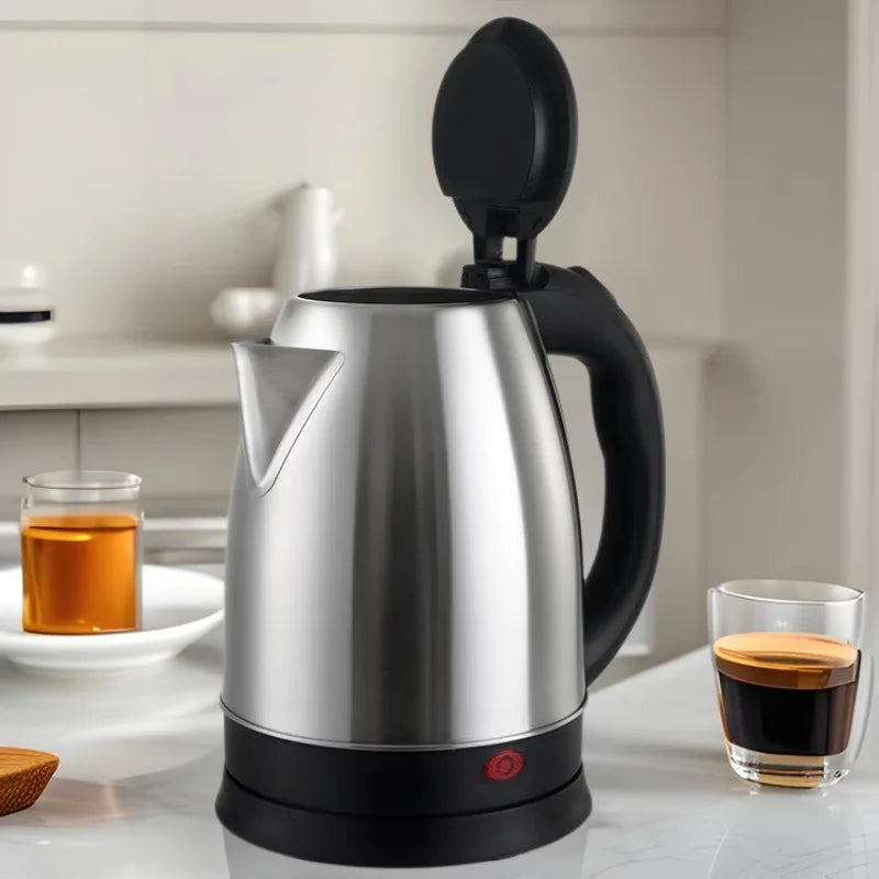 2L Travel Electric Kettle | Stainless Steel Portable Water Boiler for Tea & Coffee