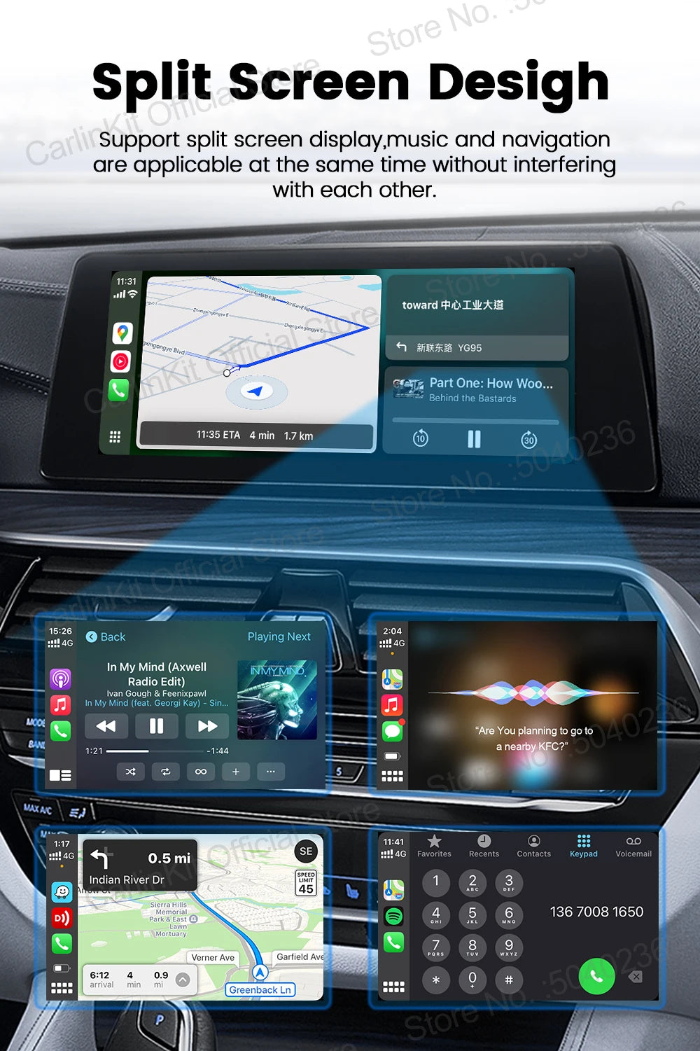 CarlinKit 5.0 Mini Wireless CarPlay & Android Auto Adapter – Plug & Play WiFi Bluetooth for OEM Cars