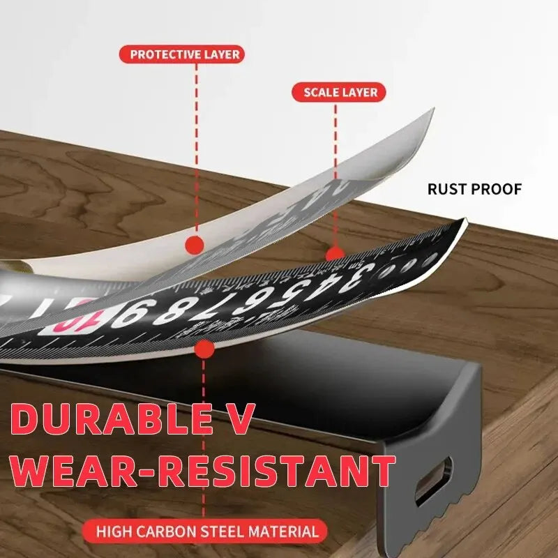 High-Precision Measuring Tools — 3/5/7.5M Waterproof & Anti-Corrosion Tape Measure for Woodworking & Household Use