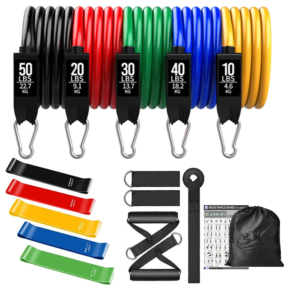 300lb Booty Resistance Band Set – Elastic Workout Harness for Home, Gym, Training & Dumbbell Exercises