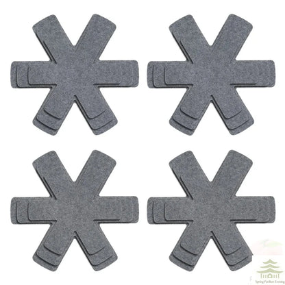 Pot & Pan Protectors Set - 12-Piece Non-Woven Cookware Divider Pads in 3 Sizes