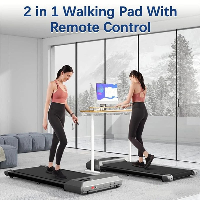 300lbs Home Treadmill – 2.5HP 2-in-1 Walking & Running Pad with LCD Digital Display, Fitness Exercise Machine