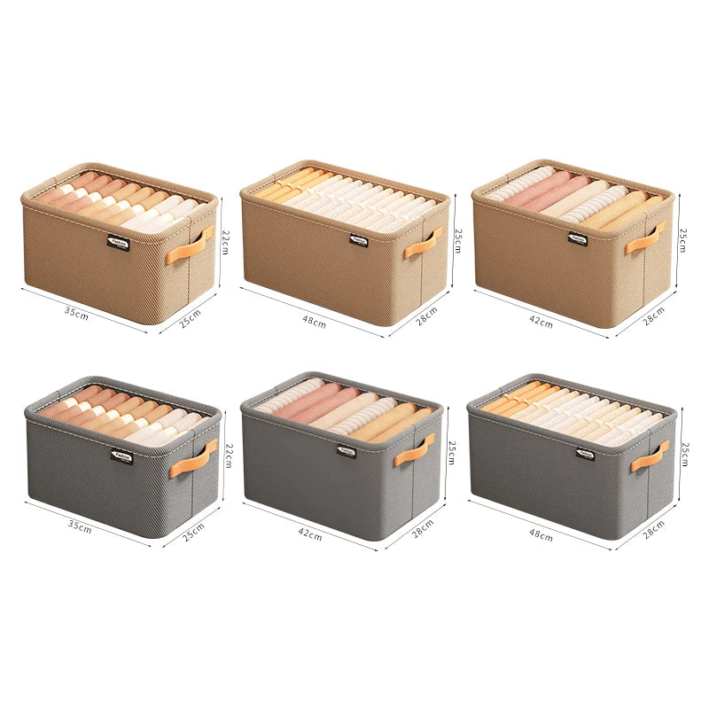 1/2/3PCS Collapsible Clothing Organizer – Closet Drawer Storage for Clothes, Pants & Toys