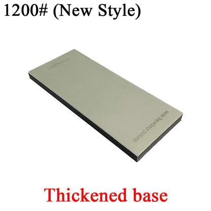 Thickened Non-Slip Diamond Knife Sharpener – 15° Kitchen Whetstone & Leather Polishing System
