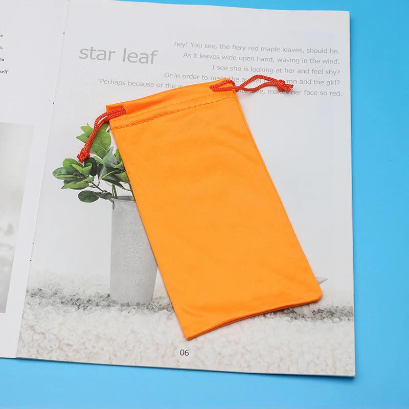 Microfiber Eyeglasses Storage Bag – Soft Portable Sunglasses Pouch for Scratch Protection, Lightweight Cloth Glasses Case for Travel