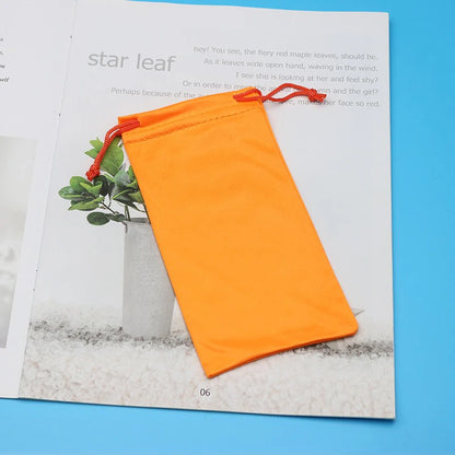 Microfiber Eyeglasses Storage Bag – Soft Portable Sunglasses Pouch for Scratch Protection, Lightweight Cloth Glasses Case for Travel
