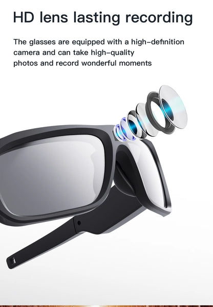 4K HD Smart Glasses Camera — Eyewear Camcorder for Driving, Cycling & Outdoor Video Recording