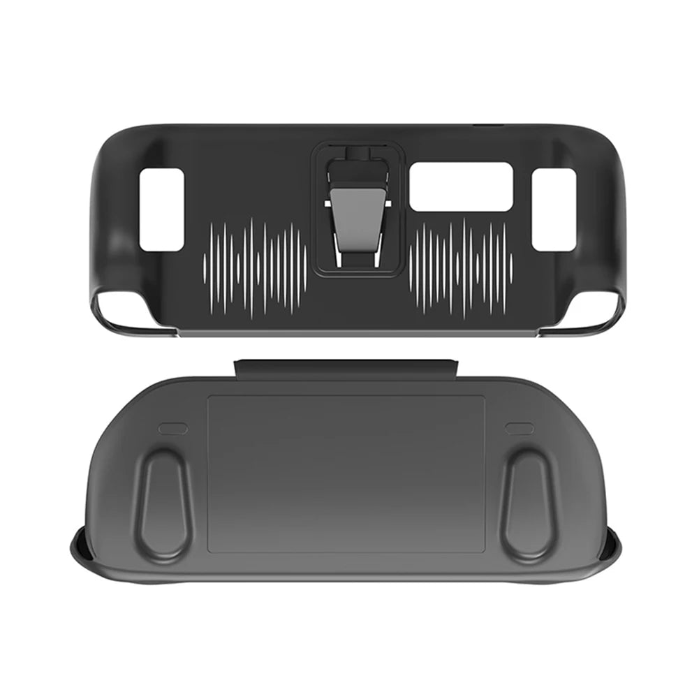 Back Cooling Cover with Sliding Shell for Steam Deck — Hard Protective Case with Kickstand Gaming Accessory
