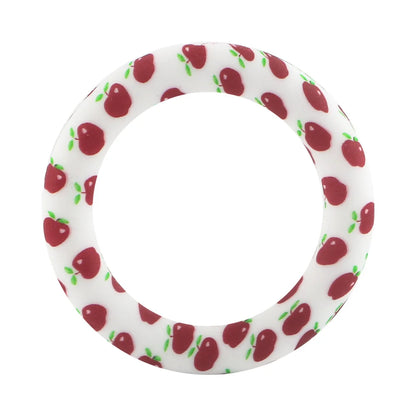 Kovict Silicone Ring Pendant Blanks - 65mm Round Printed Rings for DIY Jewelry & Craft Making