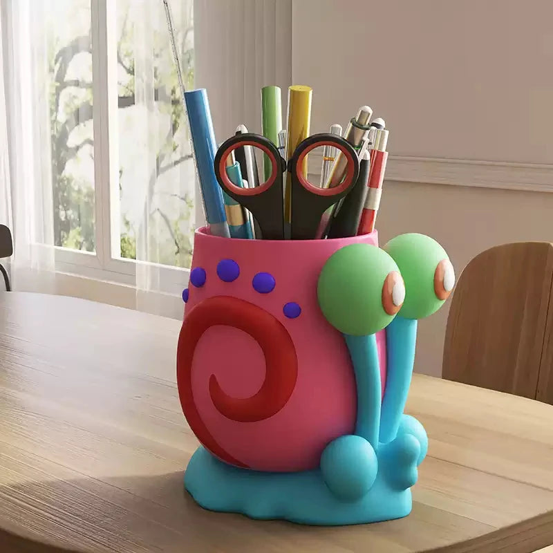 SpongeBob SquarePants Gary Resin Figure — Cute Desktop Pen Holder & Collectible Decoration