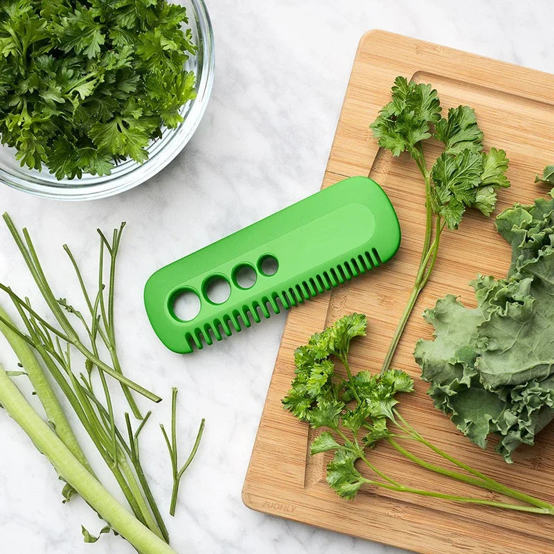 1Pc Vegetable Herb Stripper Tool - Portable Kale, Oregano, Parsley, Cilantro Leaf Remover Comb for Kitchen