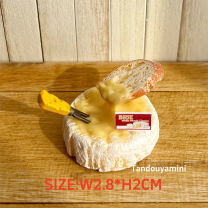 Miniature Kitchen Scene Props – Eggs, Flour & Cake for 1:6 1:8 1:12 BJD & Blythe Dollhouse DIY Accessories