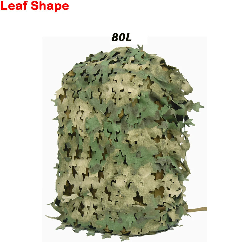 3D Camo Backpack Cover - Laser Cut Camouflage Hunting Bag Cover for 60L/80L Packs, Paintball & Outdoor Gear