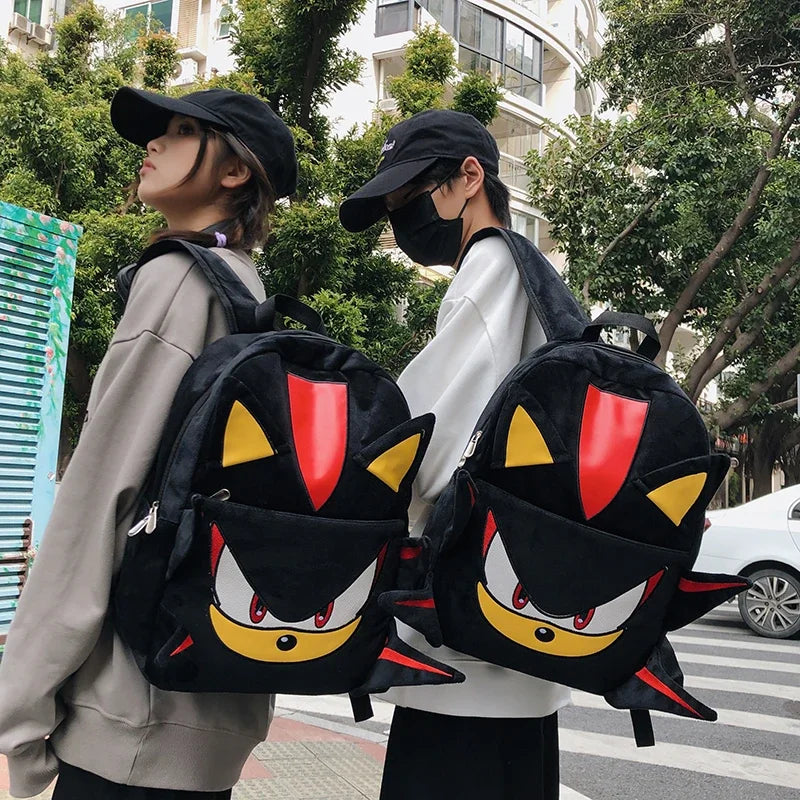 Cartoon Hedgehog Plush Backpack — Large Capacity Schoolbag Handbag for Girls, Cute Student Bag Gift