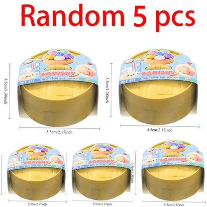 Colorful Dumpling Squishy Toy - Blind Box Stress Relief Squeeze Toy for Anxiety Relaxation and Fun