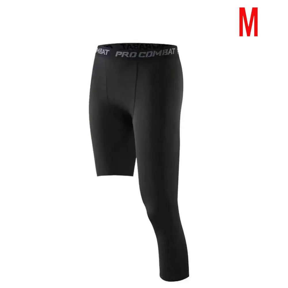 One Leg Basketball Tights - Breathable Quick Dry Sports Leggings for Training & Performance