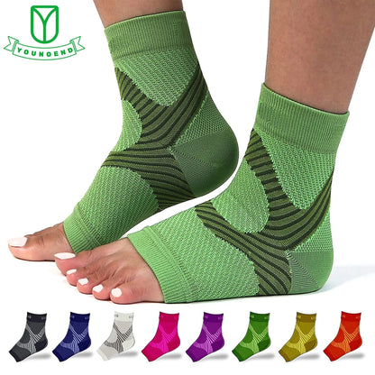 Plantar Fasciitis Night Splint Socks - Compression Heel Support for Foot and Heel Pain