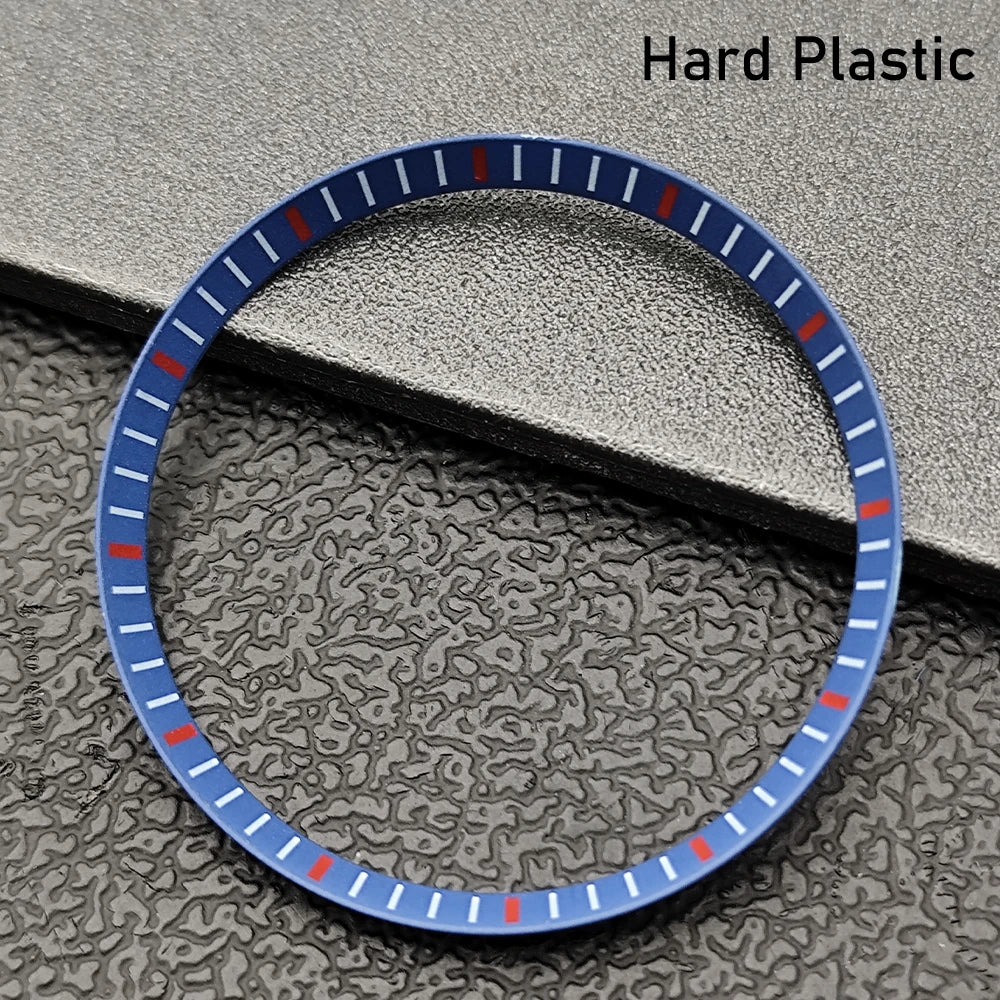 Silver Mod Copper Chapter Ring for NH35 Watch Case - Polished Inner Ring Replacement, 30.3 × 27.3mm Watch Accessory