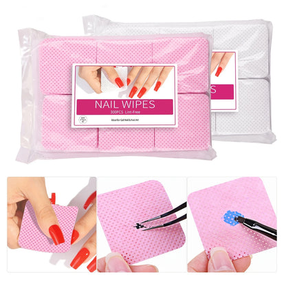 Nail Polish Remover Wipes – Non-Woven Nail Cleaning Pads for Women & Beauty Salon Use