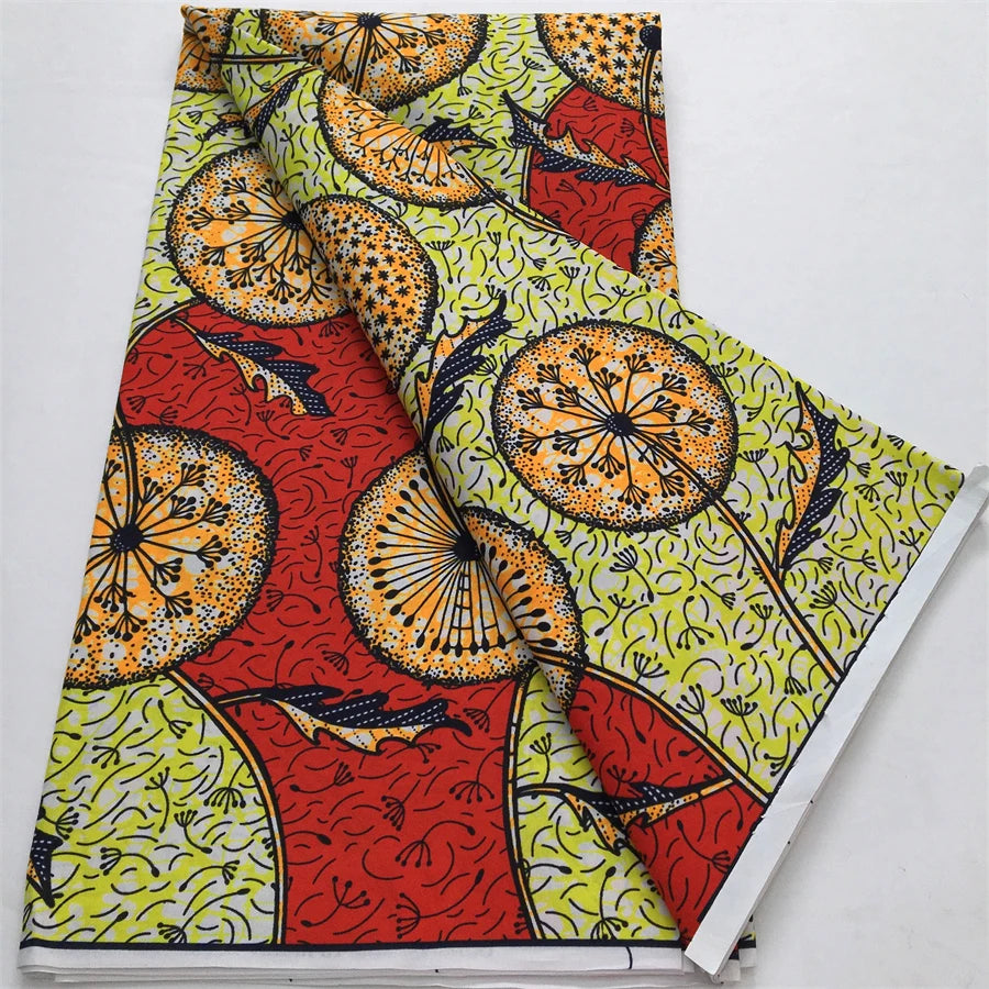African Wax Print Fabric - Nigerian Ankara Batik Dutch Fabric for Women’s Dresses & Sewing Materials